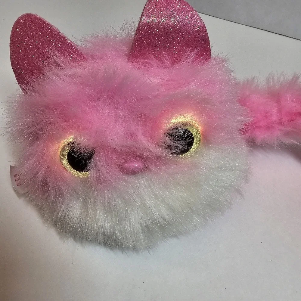Pomsies Blossom Pink Cat Pet Talking‎ Interactive Toy Plush Pink. Purrs